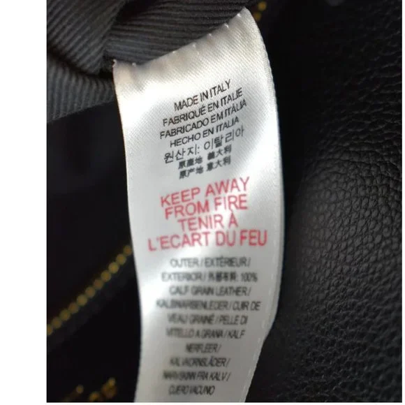 BURBERRY  Title Leather Tote Bag Black - Picture 10 of 13